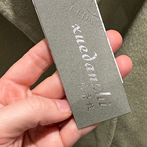 Sage Green 100% Wool Double-Breasted Women's Coat NWT - Picture 4 of 15